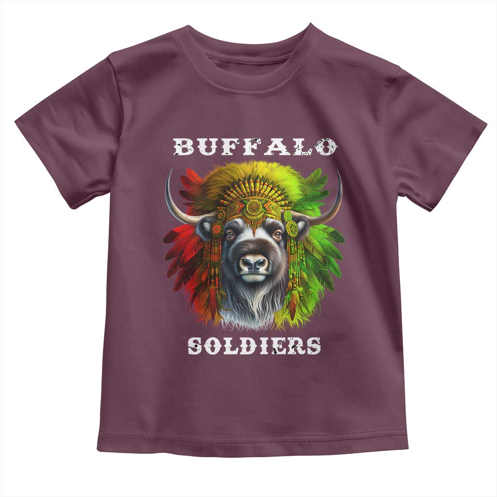 Buffalo Soldiers Toddler T Shirt African American Heros Black History Month TS11 Maroon Print Your Wear