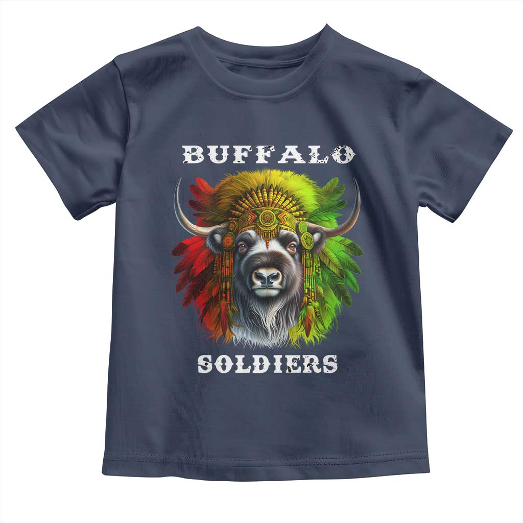 Buffalo Soldiers Toddler T Shirt African American Heros Black History Month TS11 Navy Print Your Wear