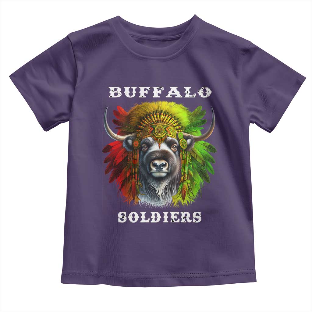 Buffalo Soldiers Toddler T Shirt African American Heros Black History Month TS11 Purple Print Your Wear
