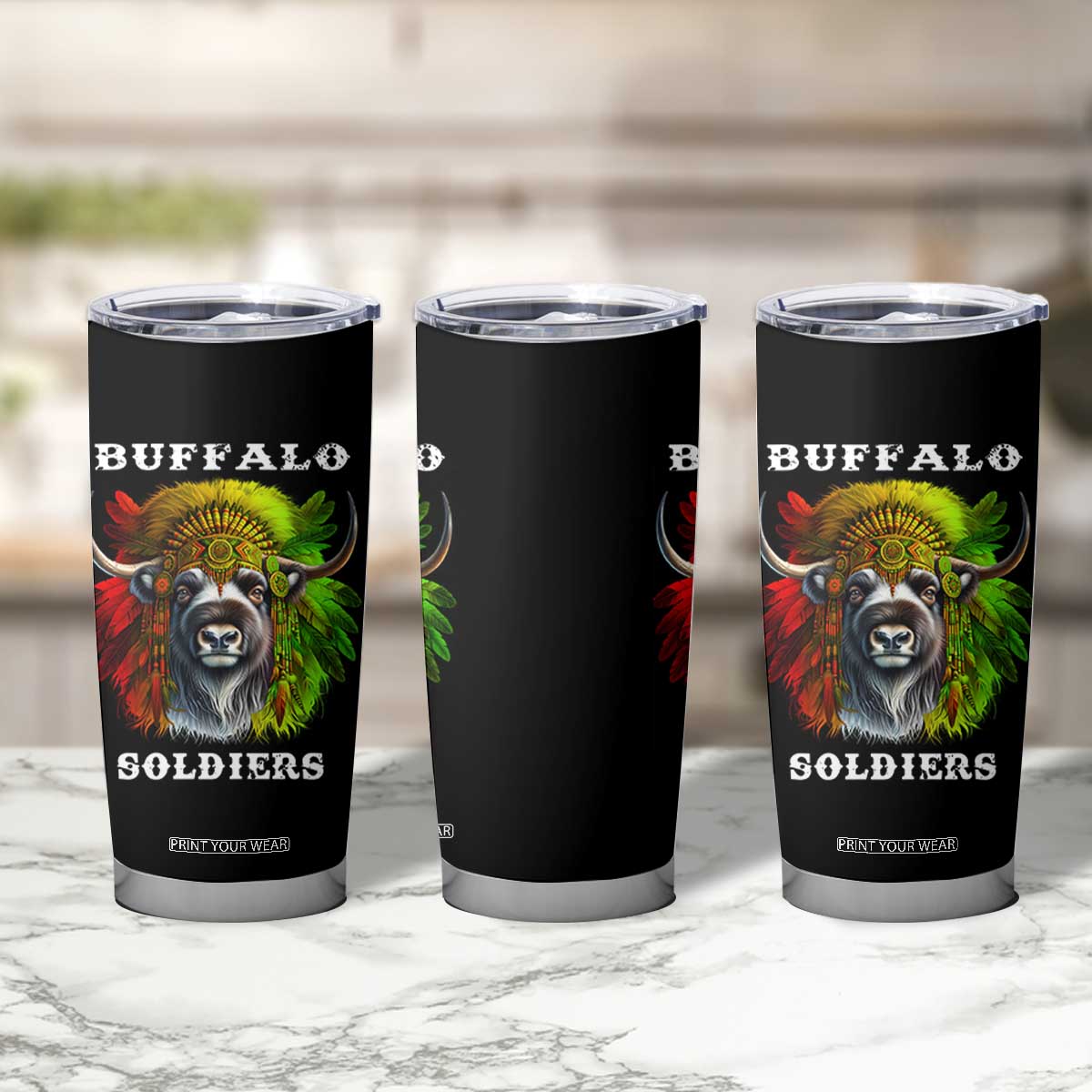 Buffalo Soldiers Tumbler Cup African American Heros Black History Month TS11 Print Your Wear