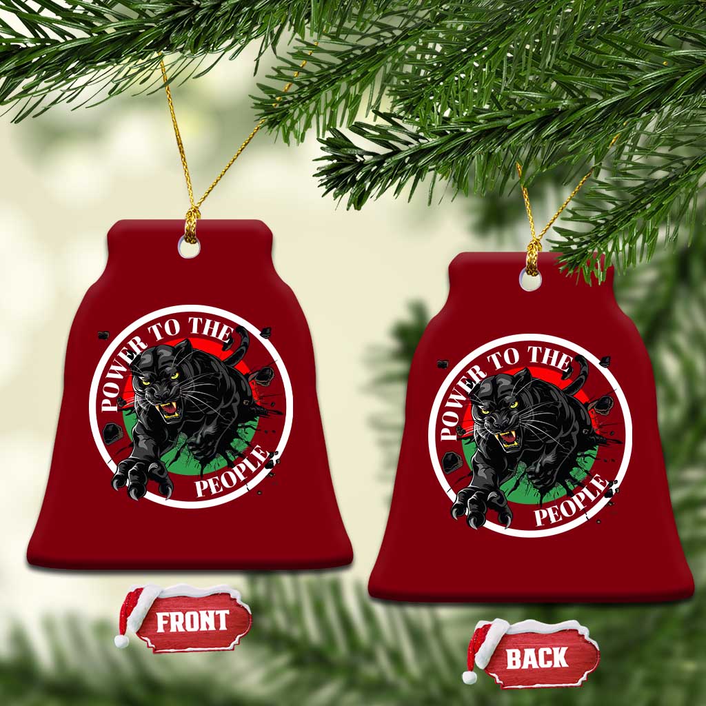 Power To The People Black Panther Party Ceramic Ornament Black History Month TS11 Print Your Wear