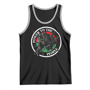 Power To The People Black Panther Party Tank Top Black History Month TS11 Black Athletic Heather Print Your Wear