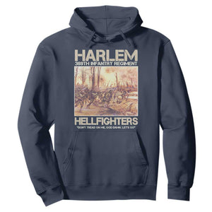 Harlem Hellfighters Hoodie 369th Infantry Regiment Don't Tread On Me Let's Go Black History Month TS11 Navy Print Your Wear