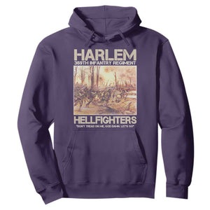 Harlem Hellfighters Hoodie 369th Infantry Regiment Don't Tread On Me Let's Go Black History Month TS11 Purple Print Your Wear