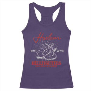 Harlem Hellfighters Racerback Tank Top 369th Infantry Regiment Black Snake Black History Month TS11 Purple Print Your Wear