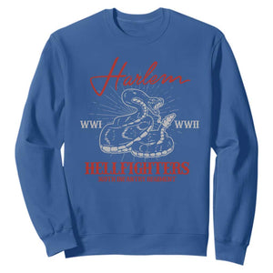 Harlem Hellfighters Sweatshirt 369th Infantry Regiment Black Snake Black History Month TS11 Royal Blue Print Your Wear