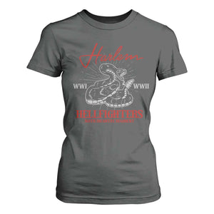 Harlem Hellfighters T Shirt For Women 369th Infantry Regiment Black Snake Black History Month TS11 Dark Heather Print Your Wear