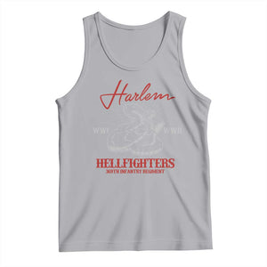 Harlem Hellfighters Tank Top 369th Infantry Regiment Black Snake Black History Month TS11 Athletic Heather Print Your Wear