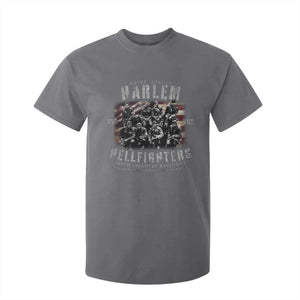 Never Forget Harlem Hellfighters T Shirt For Kid Vintage American Flag TS11 Charcoal Print Your Wear
