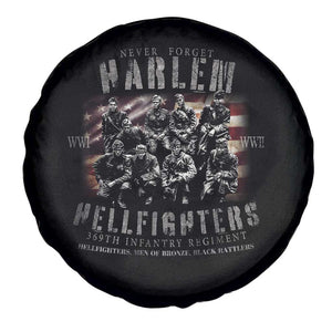 Never Forget Harlem Hellfighters Spare Tire Cover Vintage American Flag TS11 Print Your Wear