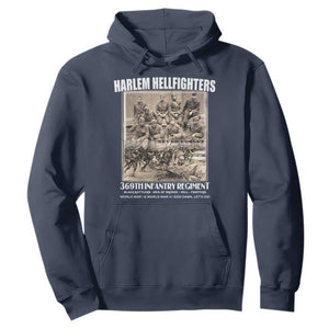 Never Forget Harlem Hellfighters Hoodie 369TH Infantry Regiment Black God Damn Let's Go TS11 Navy Print Your Wear