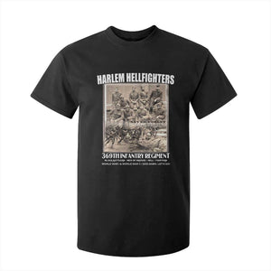 Never Forget Harlem Hellfighters T Shirt For Kid 369TH Infantry Regiment Black God Damn Let's Go TS11 Black Print Your Wear