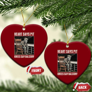 Funny Heart Says Pit Knees Say Balcony Ceramic Ornament Old Skeleton TS11 Print Your Wear