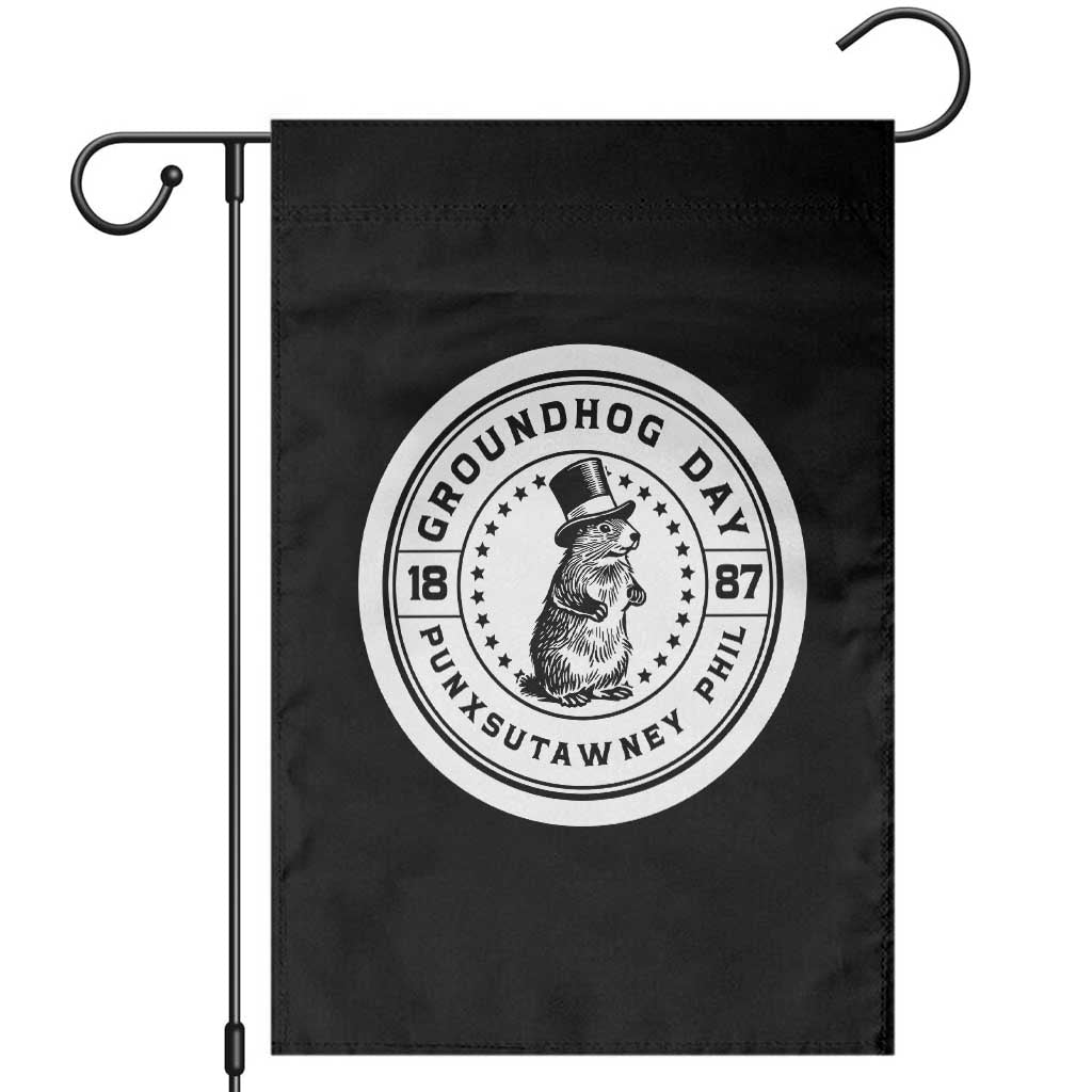 Punxsutawney Phil Groundhog Day Garden Flag Funny Woodchuck Day 1887 TS11 Black Print Your Wear
