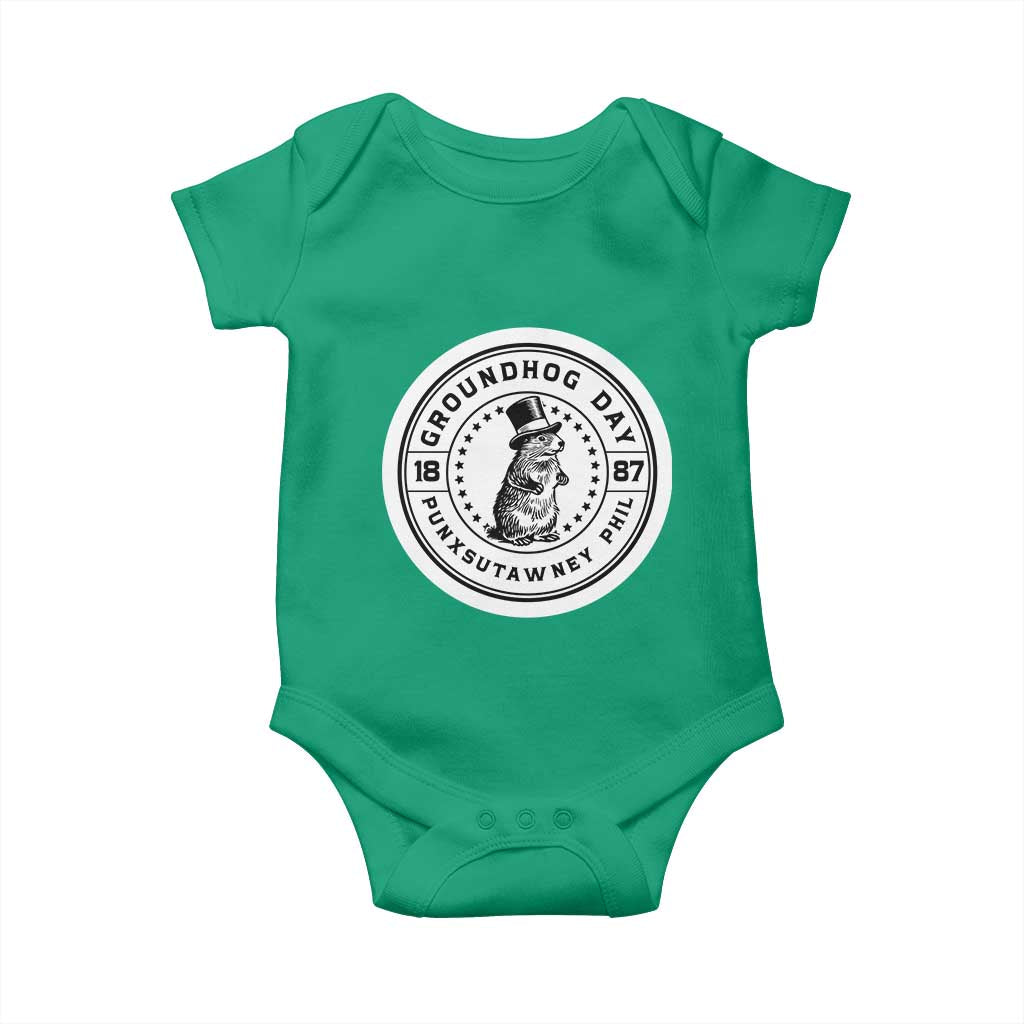Punxsutawney Phil Groundhog Day Baby Onesie Funny Woodchuck Day 1887 TS11 Irish Green Print Your Wear