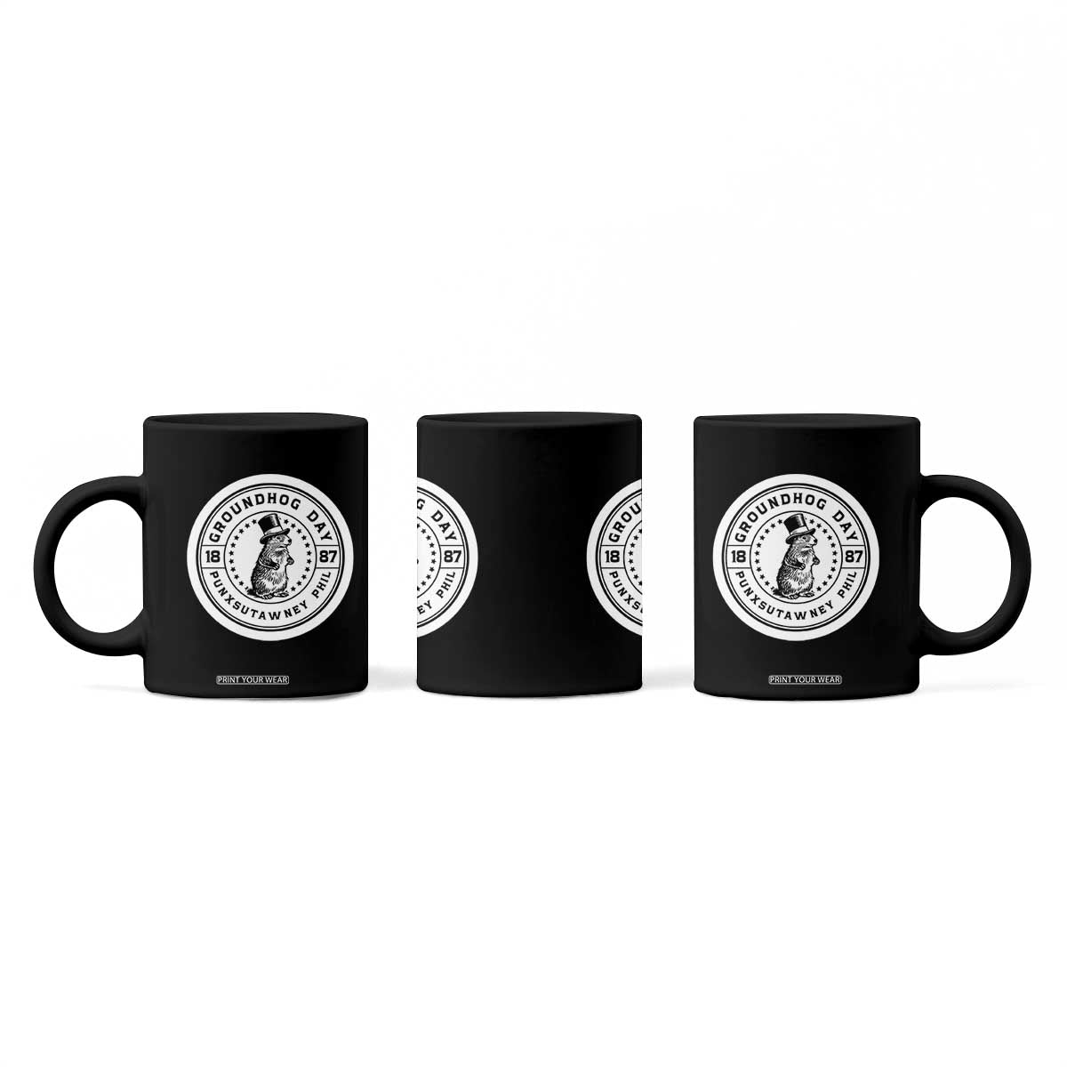 Punxsutawney Phil Groundhog Day Coffee Mug Funny Woodchuck Day 1887 TS11 Print Your Wear