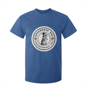 Punxsutawney Phil Groundhog Day T Shirt For Kid Funny Woodchuck Day 1887 TS11 Royal Blue Print Your Wear