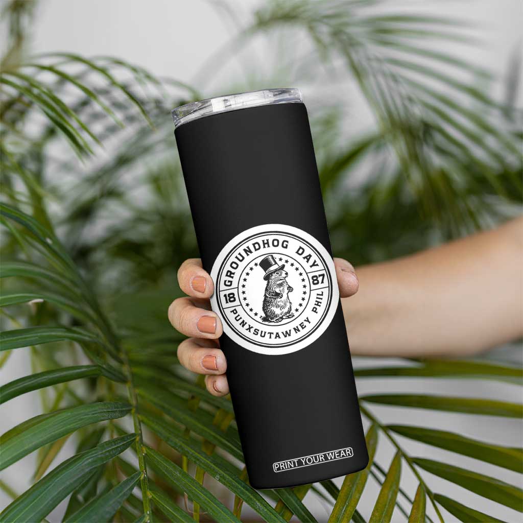 Punxsutawney Phil Groundhog Day Skinny Tumbler Funny Woodchuck Day 1887 TS11 Print Your Wear