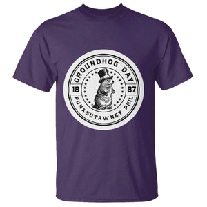 Punxsutawney Phil Groundhog Day T Shirt Funny Woodchuck Day 1887 TS11 Purple Print Your Wear