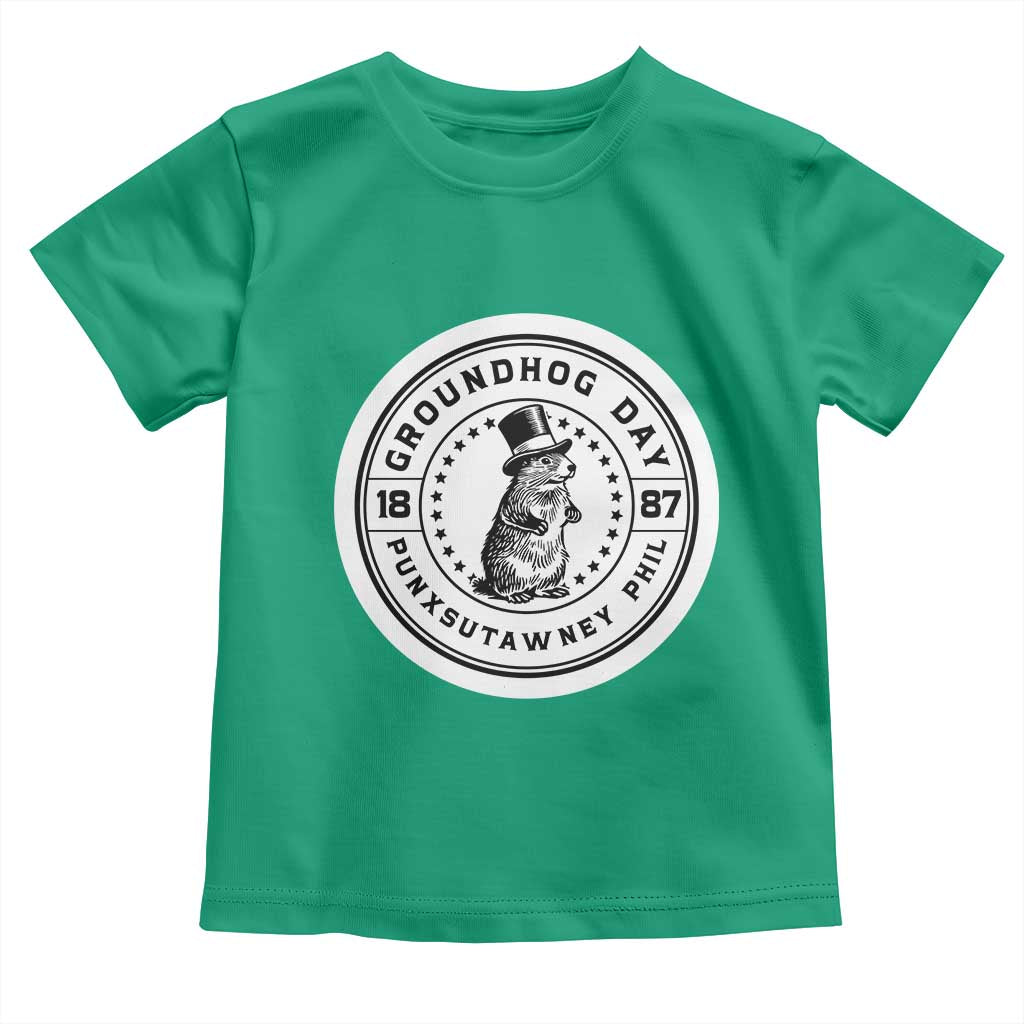 Punxsutawney Phil Groundhog Day Toddler T Shirt Funny Woodchuck Day 1887 TS11 Irish Green Print Your Wear
