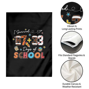 I Survived 67 33 Days Of School Garden Flag Funny 100th Days of School 67 Sport Lover TS11 Print Your Wear