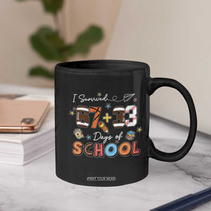 I Survived 67 33 Days Of School Coffee Mug Funny 100th Days of School 67 Sport Lover TS11 Print Your Wear