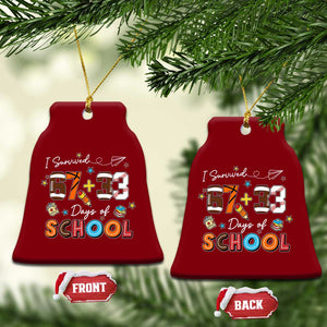 I Survived 67 33 Days Of School Ceramic Ornament Funny 100th Days of School 67 Sport Lover TS11 Print Your Wear