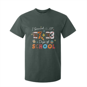 I Survived 67 33 Days Of School T Shirt For Kid Funny 100th Days of School 67 Sport Lover TS11 Dark Forest Green Print Your Wear