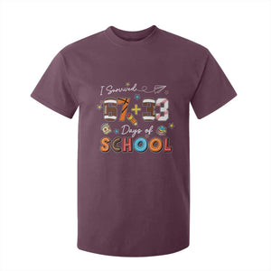 I Survived 67 33 Days Of School T Shirt For Kid Funny 100th Days of School 67 Sport Lover TS11 Maroon Print Your Wear