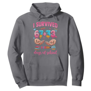 I Survived 67 33 Days Of School Hoodie Funny 100 Days of School 67 Ice Cream Drip TS11 Charcoal Print Your Wear