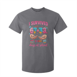 I Survived 67 33 Days Of School T Shirt For Kid Funny 100 Days of School 67 Ice Cream Drip TS11 Charcoal Print Your Wear