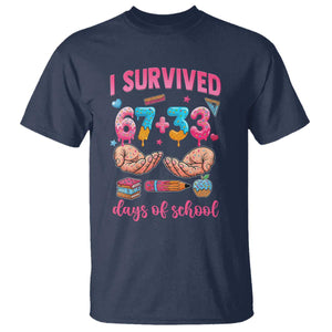 I Survived 67 33 Days Of School T Shirt Funny 100 Days of School 67 Ice Cream Drip TS11 Navy Print Your Wear