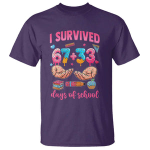 I Survived 67 33 Days Of School T Shirt Funny 100 Days of School 67 Ice Cream Drip TS11 Purple Print Your Wear