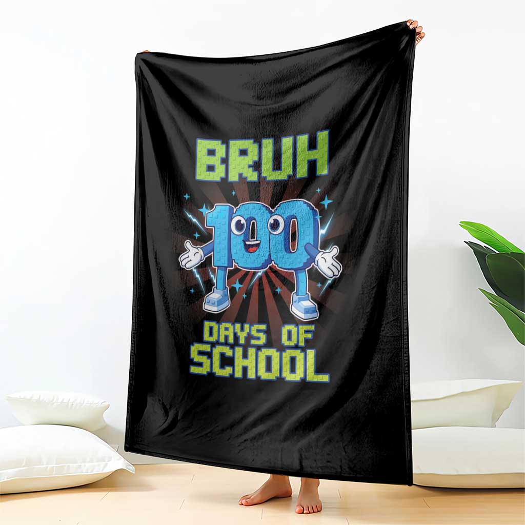 Bruh I Survived 67 33 Days Of School Throw Blanket Funny 100th Days of School 67 Game Meme TS11 Print Your Wear