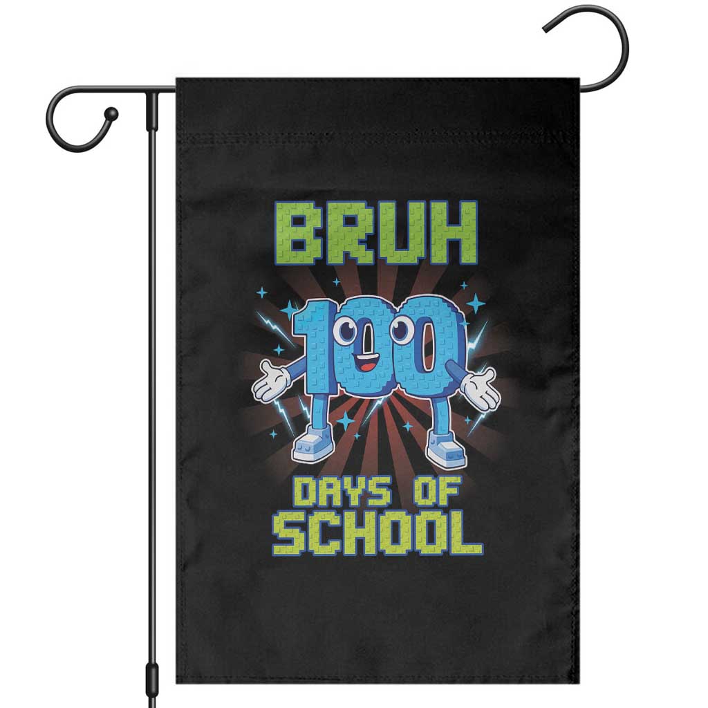 Bruh I Survived 67 33 Days Of School Garden Flag Funny 100th Days of School 67 Game Meme TS11 Black Print Your Wear