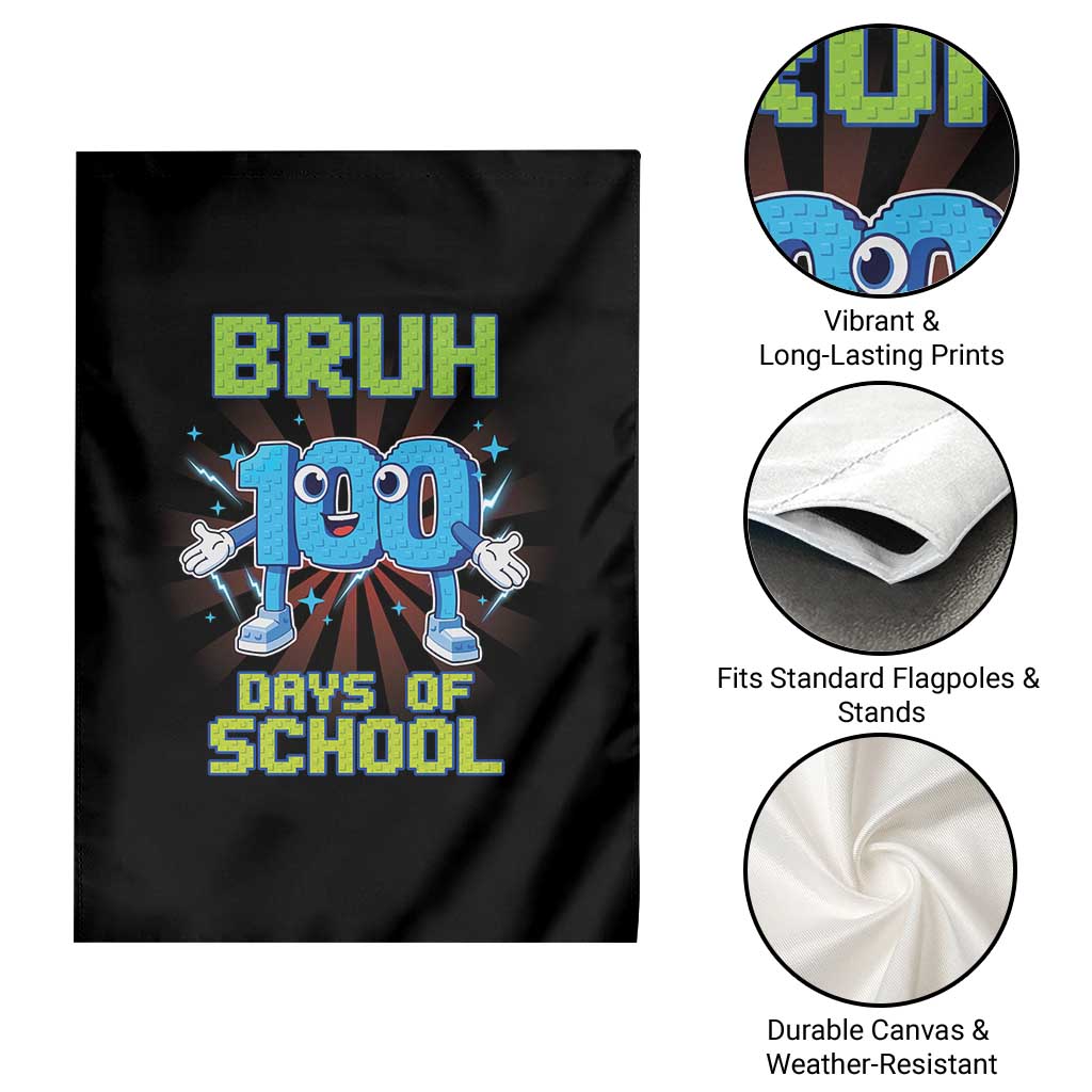 Bruh I Survived 67 33 Days Of School Garden Flag Funny 100th Days of School 67 Game Meme TS11 Print Your Wear