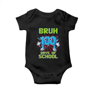 Bruh I Survived 67 33 Days Of School Baby Onesie Funny 100th Days of School 67 Game Meme TS11 Black Print Your Wear