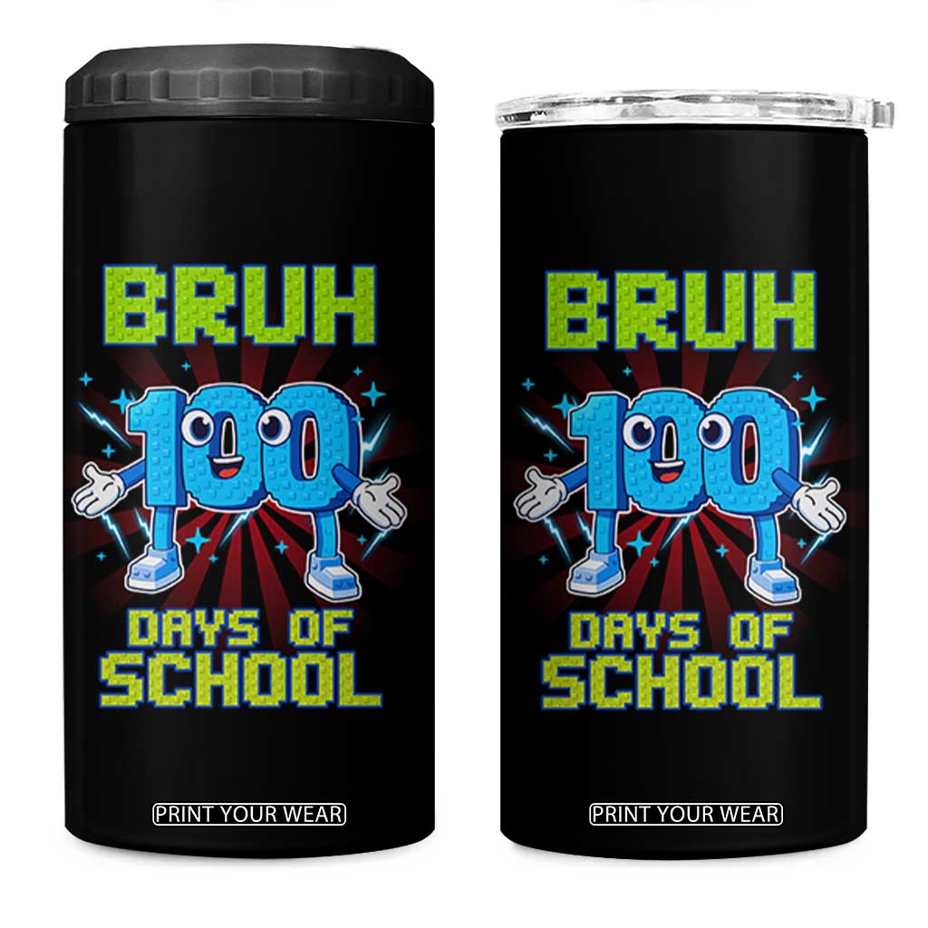 Bruh I Survived 67 33 Days Of School 4 in 1 Can Cooler Tumbler Funny 100th Days of School 67 Game Meme TS11 One Size: 16 oz Black Print Your Wear