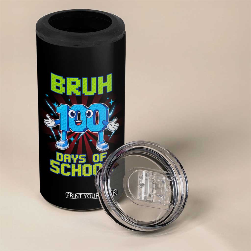 Bruh I Survived 67 33 Days Of School 4 in 1 Can Cooler Tumbler Funny 100th Days of School 67 Game Meme TS11 Print Your Wear
