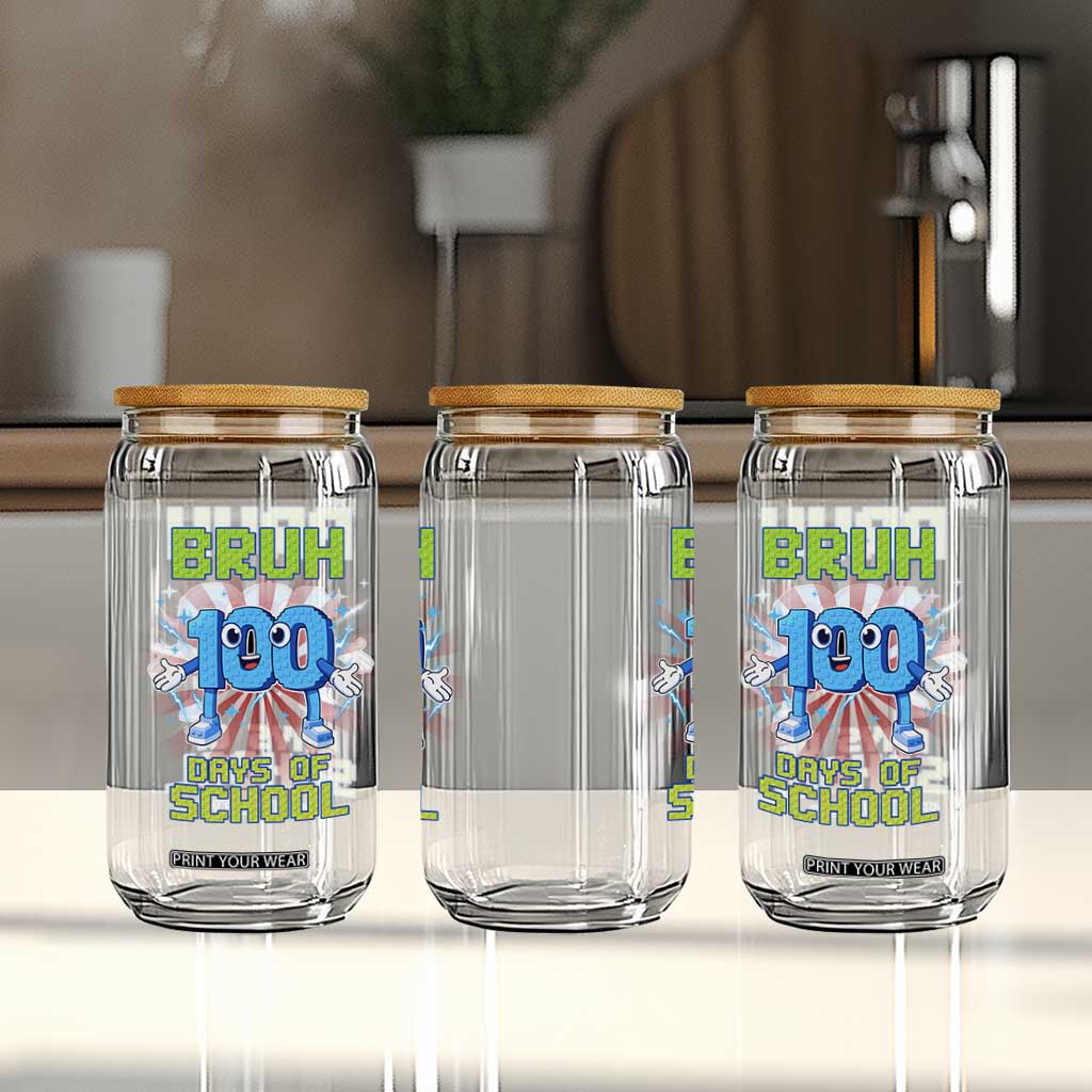 Bruh I Survived 67 33 Days Of School Glass Can Funny 100th Days of School 67 Game Meme TS11 Print Your Wear