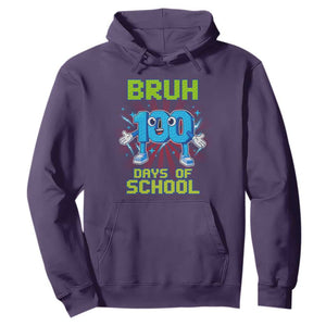 Bruh I Survived 67 33 Days Of School Hoodie Funny 100th Days of School 67 Game Meme TS11 Purple Print Your Wear