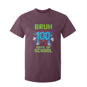 Bruh I Survived 67 33 Days Of School T Shirt For Kid Funny 100th Days of School 67 Game Meme TS11 Maroon Print Your Wear
