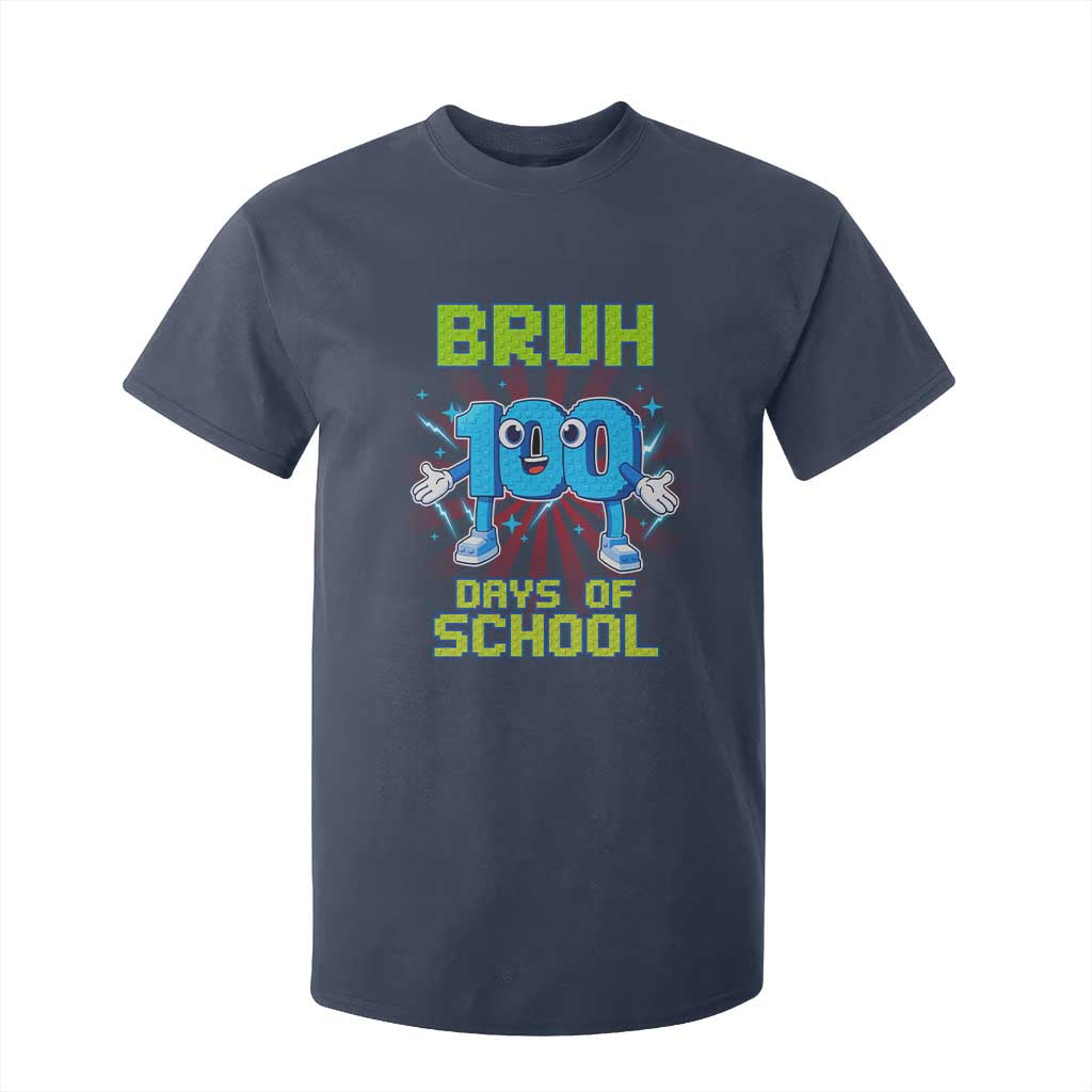 Bruh I Survived 67 33 Days Of School T Shirt For Kid Funny 100th Days of School 67 Game Meme TS11 Navy Print Your Wear