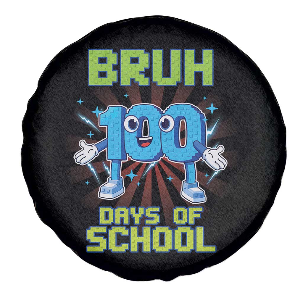 Bruh I Survived 67 33 Days Of School Spare Tire Cover Funny 100th Days of School 67 Game Meme TS11 Print Your Wear