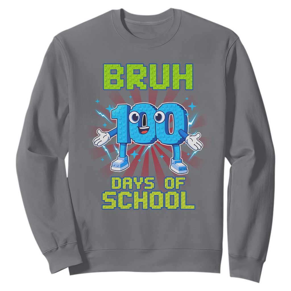 Bruh I Survived 67 33 Days Of School Sweatshirt Funny 100th Days of School 67 Game Meme - Print Your Wear