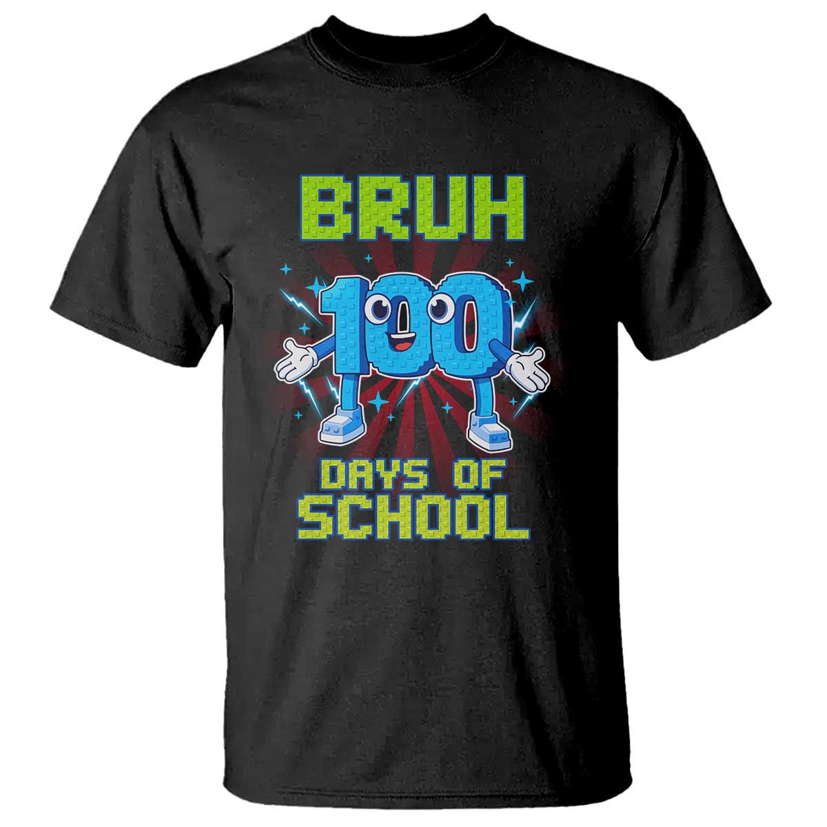 Bruh I Survived 67 33 Days Of School T Shirt Funny 100th Days of School 67 Game Meme TS11 Black Print Your Wear