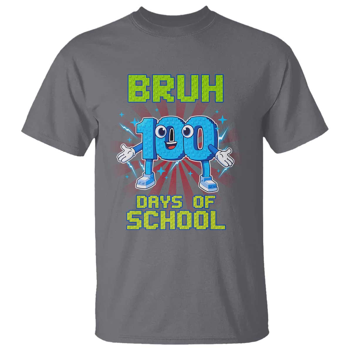 Bruh I Survived 67 33 Days Of School T Shirt Funny 100th Days of School 67 Game Meme TS11 Charcoal Print Your Wear