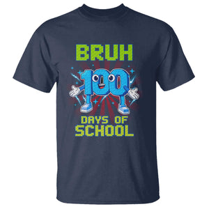Bruh I Survived 67 33 Days Of School T Shirt Funny 100th Days of School 67 Game Meme TS11 Navy Print Your Wear