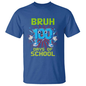 Bruh I Survived 67 33 Days Of School T Shirt Funny 100th Days of School 67 Game Meme TS11 Royal Blue Print Your Wear