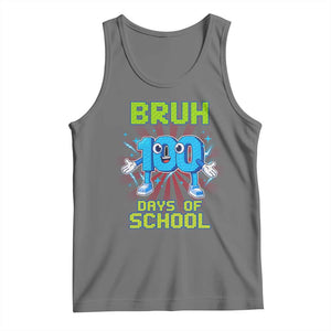 Bruh I Survived 67 33 Days Of School Tank Top Funny 100th Days of School 67 Game Meme TS11 Black Heather Print Your Wear